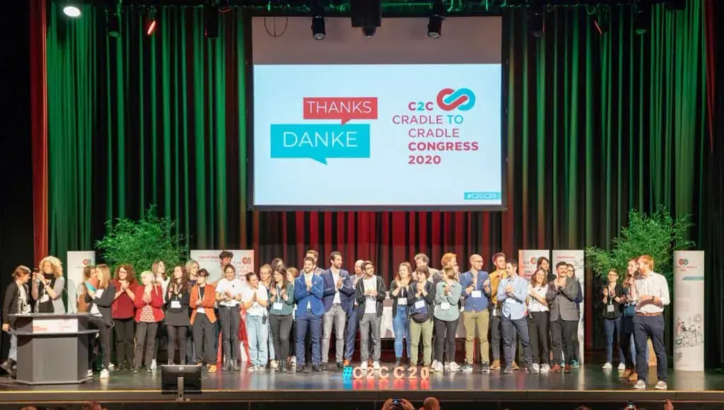 Cradle to Cradle Congress participants gathered on stage